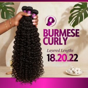 Burmese Curly Layered 18-20-22